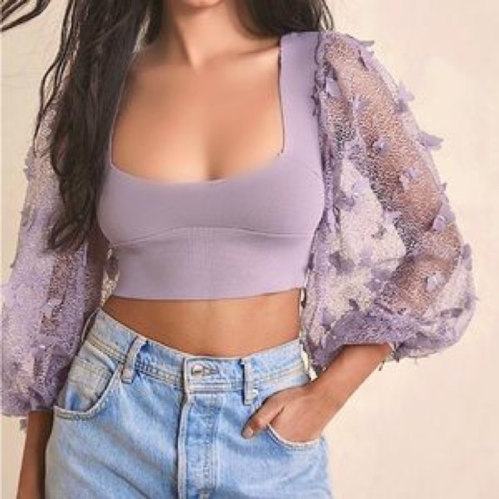 Free People Flutter By Crop - Picture 2 of 7